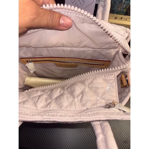 MZ Wallace Rose Rec With Sequin Mini Box Reg $286 - Picture 4 of 8